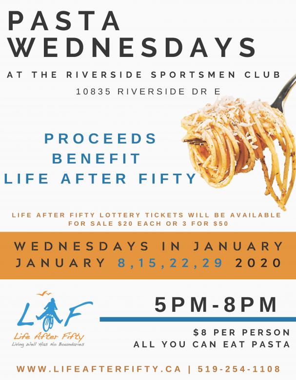 Wednesday Nights Pasta Fundraiser 2020